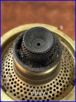 Vintage Aladdin Model 23 Clear Lincoln Drape Kerosene Oil Lamp with Chimney