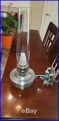 Vintage Aladdin Model 23 Kerosene Oil Lamp with Wall Bracket from Train, CABOOSE