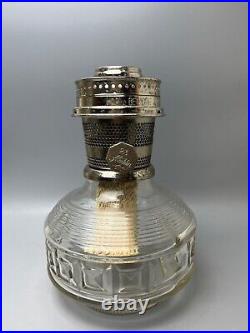 Vintage Aladdin Model 23 Oil Kerosene Lamp Colonial Squares Design