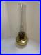 Vintage Aladdin Model 23 Polished Brass Mantle Oil Lamp with Original Logo Chimney