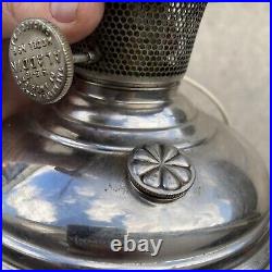 Vintage Aladdin Model 6 brass Plated Kerosene oil Mantle Lamp q10
