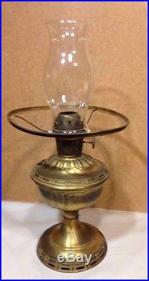 Vintage Aladdin Model 7 Lamp with No 7 generator burner chimney ring as is