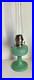 Vintage Aladdin Model B-86 Moonstone Diamond Quilted Jadeite Lamp Nickel Burner