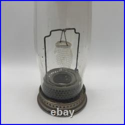 Vintage Aladdin Model B-86 Moonstone Diamond Quilted Jadeite Lamp Nickel Burner