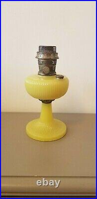 Vintage Aladdin Model B-88 Yellow Moonstone Kerosene Lamp