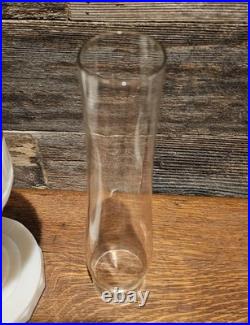 Vintage Aladdin Model B Alacite Lincoln Drape Milk Glass Kerosene Oil Lamp