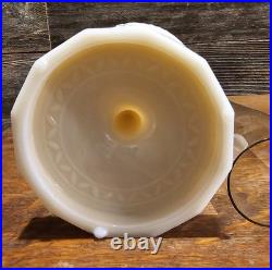 Vintage Aladdin Model B Alacite Lincoln Drape Milk Glass Kerosene Oil Lamp