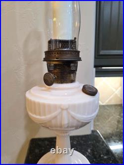 Vintage Aladdin Model B Chicago IL Lincoln Drape Oil Lamp USA FLAWS NOTE READ