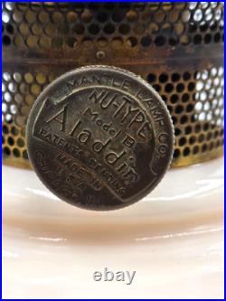 Vintage Aladdin Model B Chicago IL Lincoln Drape Oil Lamp USA FLAWS NOTE READ