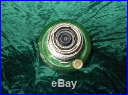Vintage Aladdin Model B Green Washington Drape Bell Stem Oil Kerosene Lamp Glass