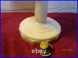 Vintage Aladdin Model B Mantle Lincoln Drape Milk Glass Kerosene Oil Lamp