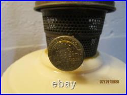 Vintage Aladdin Model B Mantle Lincoln Drape Milk Glass Kerosene Oil Lamp