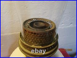 Vintage Aladdin Model B Mantle Lincoln Drape Milk Glass Kerosene Oil Lamp