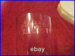 Vintage Aladdin Model B Mantle Lincoln Drape Milk Glass Kerosene Oil Lamp