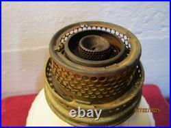 Vintage Aladdin Model B Mantle Lincoln Drape Milk Glass Kerosene Oil Lamp
