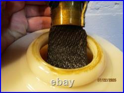 Vintage Aladdin Model B Mantle Lincoln Drape Milk Glass Kerosene Oil Lamp