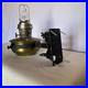 Vintage Aladdin Model B NU Type Wall Mount Oil Lamp Brass Font with Chimney