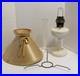 Vintage Aladdin Model B Nu Alacite Lincoln Drape Milk Glass Kerosene Oil Lamp