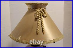 Vintage Aladdin Model B Nu Alacite Lincoln Drape Milk Glass Kerosene Oil Lamp