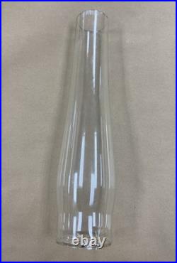 Vintage Aladdin Model B Nu-Type Green Glass Oil Lamp with Glass Chimney