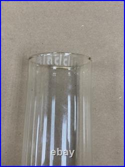 Vintage Aladdin Model B Nu-Type Green Glass Oil Lamp with Glass Chimney