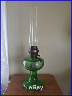Vintage Aladdin Model B Nu-type Green Kerosene Lamp