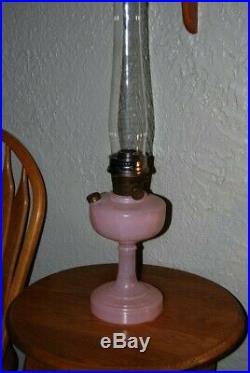 Vintage Aladdin Model B Simplicity Table Lamp Painted Rose Pink