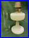 Vintage Aladdin Model B Table Lamp, White Moonstone Diamond Quilt