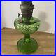 Vintage Aladdin Model B Washington Drape Nu-Type Green Uranium Glass Oil Lamp