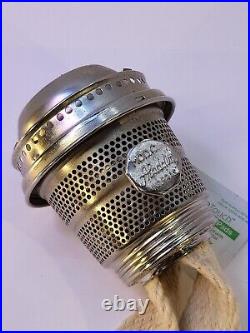 Vintage Aladdin Model C Kerosene Lamp Burner, Wick Gallery Flame Spreader Nickel