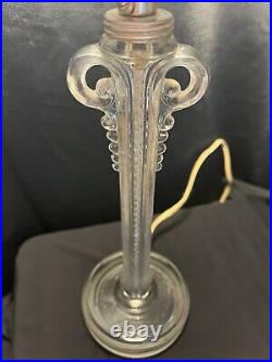 Vintage Aladdin Model G17 Crystal Glass Electric Boudoir Lamp 9 1/2 Inch Body