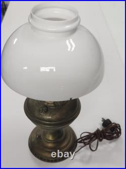 Vintage Aladdin Model No 6 and Milk Glass Shade