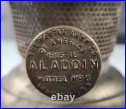 Vintage Aladdin Model No 6 and Milk Glass Shade