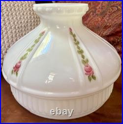 Vintage Aladdin N663 Lamp Shade 10 Hand Painted Roses Artist Signed