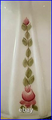 Vintage Aladdin N663 Lamp Shade 10 Hand Painted Roses Artist Signed