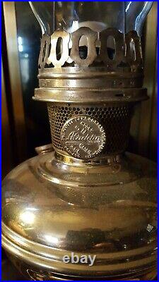 Vintage Aladdin Nickel Model 11 Kerosene Lamp