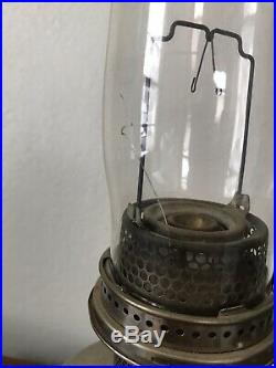 Vintage Aladdin Nickel Plated Kerosene Lamp -Model 12