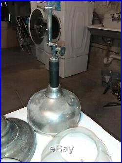 Vintage Aladdin Nickel Plated Kerosene Lamp -Model 12, coleman quik-lite + xtras
