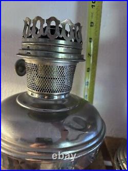 Vintage Aladdin Nickel Plated Oil Lamps No. 9 & No. 11 Lot of 2 r3s5