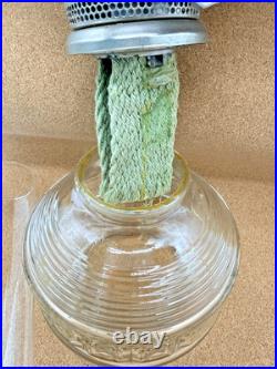Vintage Aladdin No. 23 Kerosene Lamp with Original Lantern by Pyrex READ