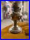 Vintage Aladdin No 9 Center Draft Nickel Plated Brass Kerosene Oil Lamp