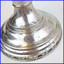 Vintage Aladdin No 9 Nickel Kerosene Lantern Mantle Lamp Co Good Wick Functional