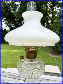 Vintage Aladdin Nu-Type Model A Electrified Oil Lamp with shade Mantle Lamp Co