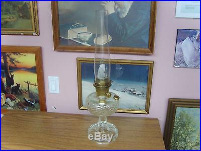 Vintage Aladdin Nu-Type Model B Clear Washington Drape Kerosene Lamp Excellent