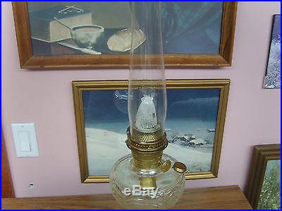 Vintage Aladdin Nu-Type Model B Clear Washington Drape Kerosene Lamp Excellent