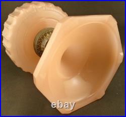 Vintage Aladdin Nu-Type Model B Corinthian Rose Pink Moonstone Oil Lamp VGC