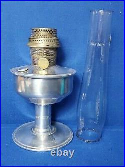 Vintage Aladdin Nu-Type Model B Metal Kerosene Oil Lamp with lamp shade