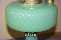 Vintage Aladdin Nu-Type Model B Quilted Jadeite Lamp See Pics and Description