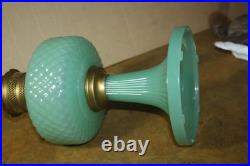 Vintage Aladdin Nu-Type Model B Quilted Jadeite Lamp See Pics and Description