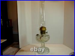 Vintage Aladdin Nu-type Model B Washington Drape Clear Glass Oil Lamp Mantle